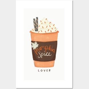 Fall Pumpkin Spice Lover cup_mugs Posters and Art